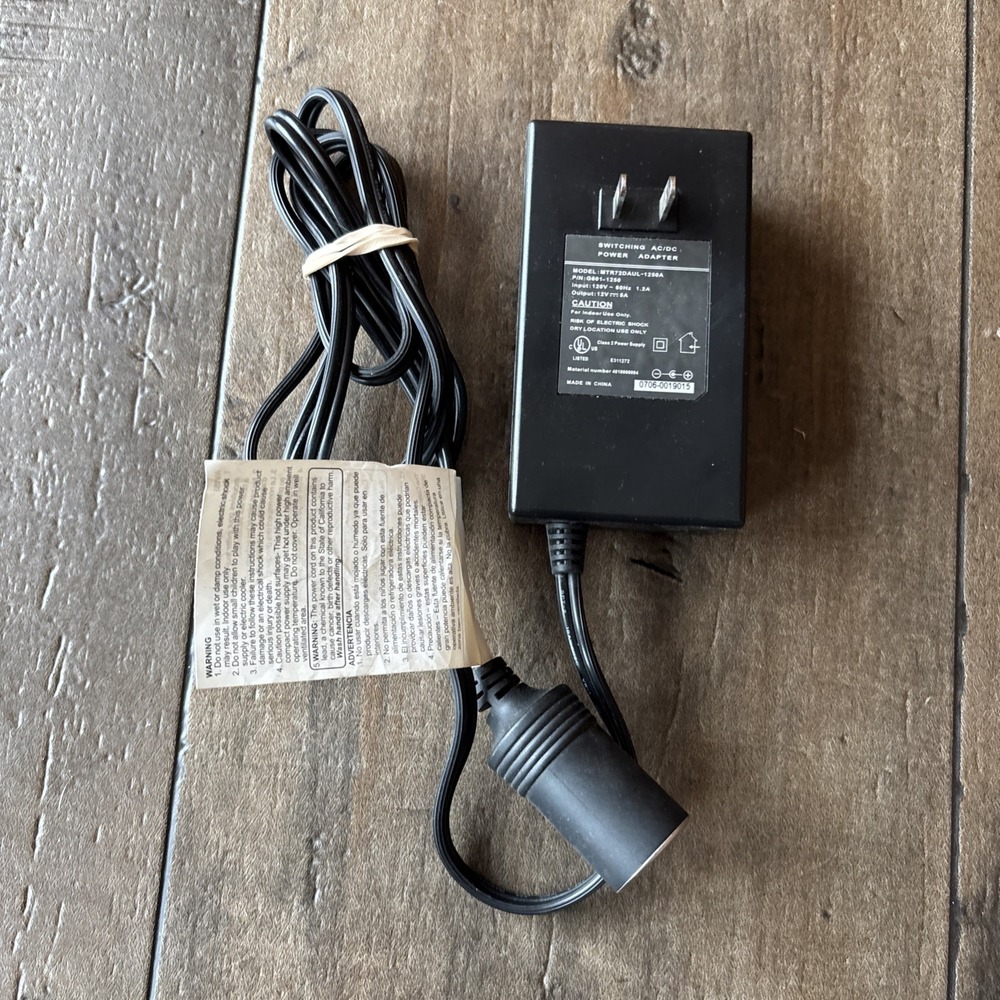 Coleman MTR72DAUL-1250A G601-1250 Switching AC/DC Power Adapter 12V